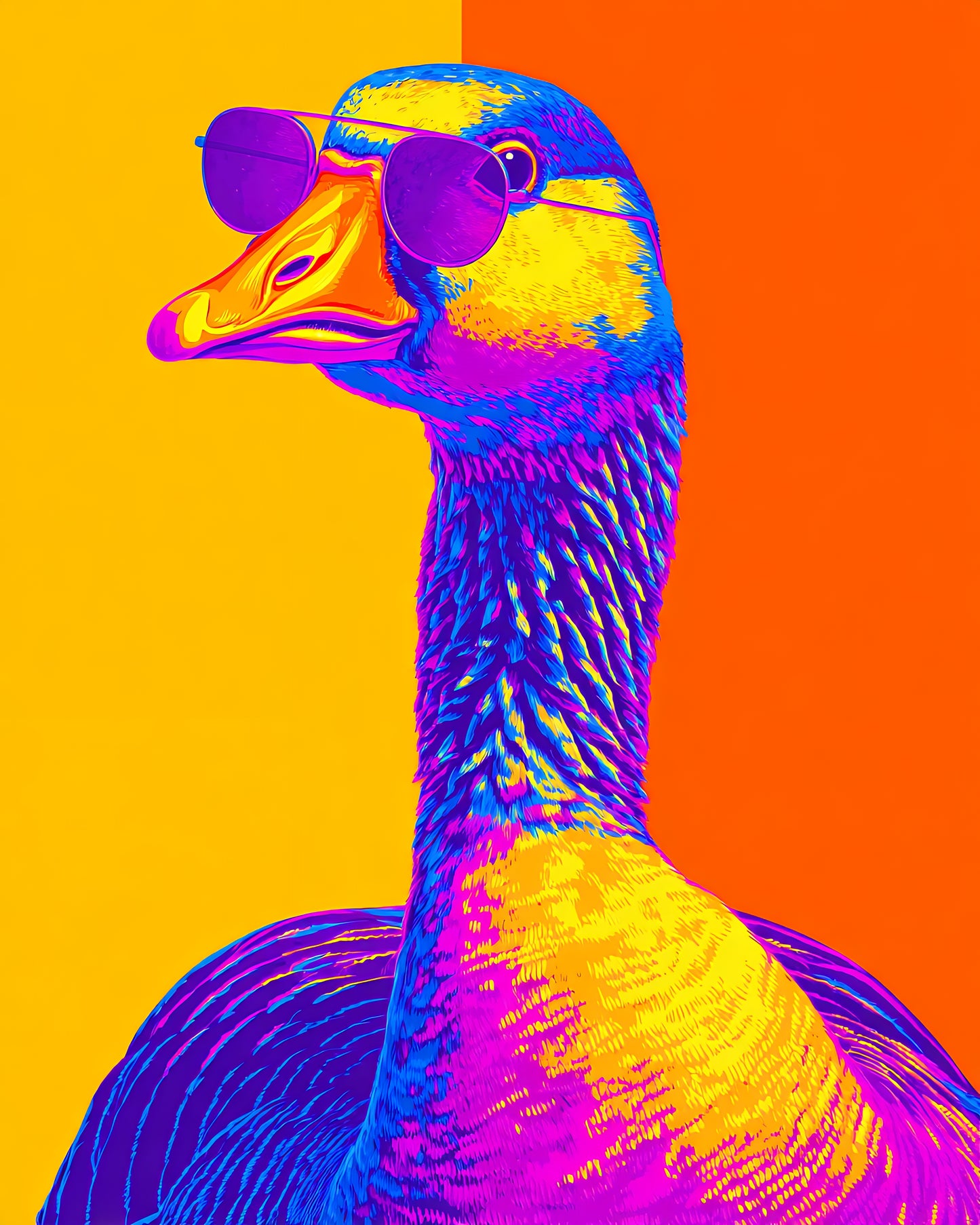 Cool Goose Pop Art