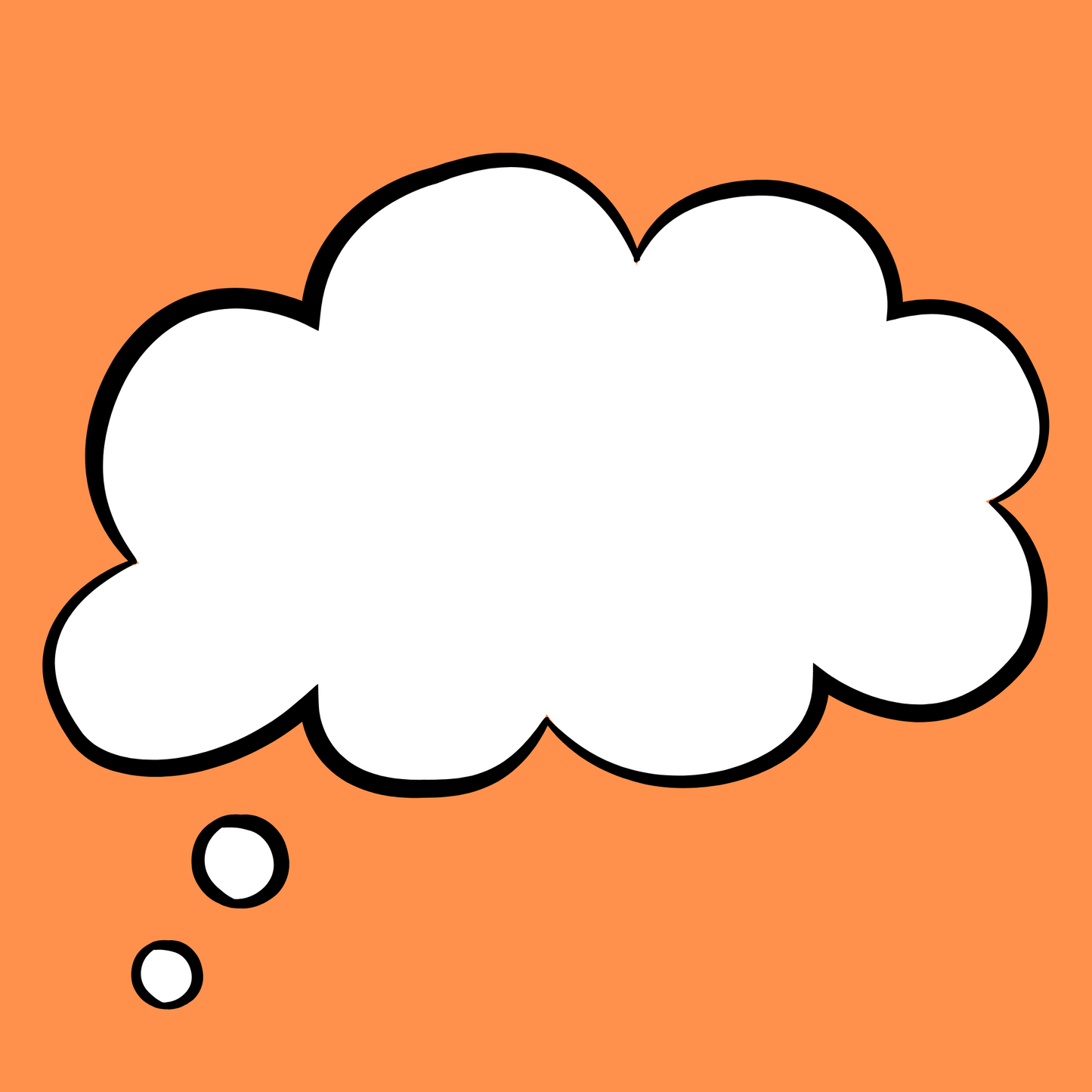 Fill your thoughts- Orange