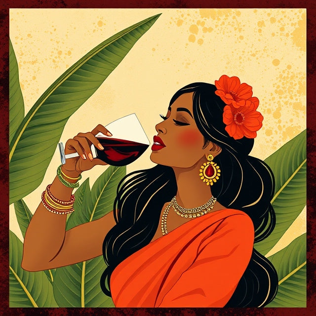 Girl with Wine