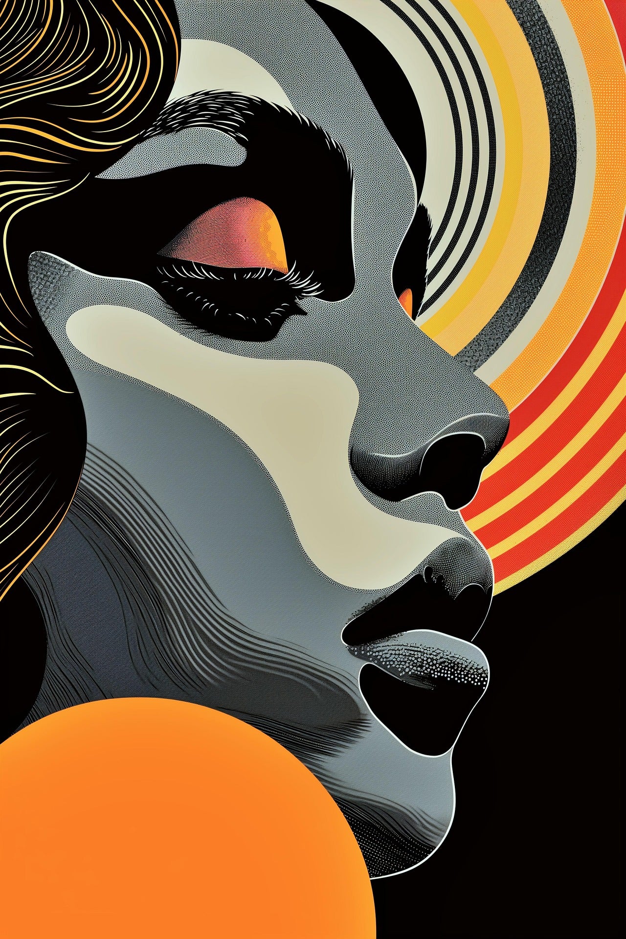 Abstract Woman Portrait