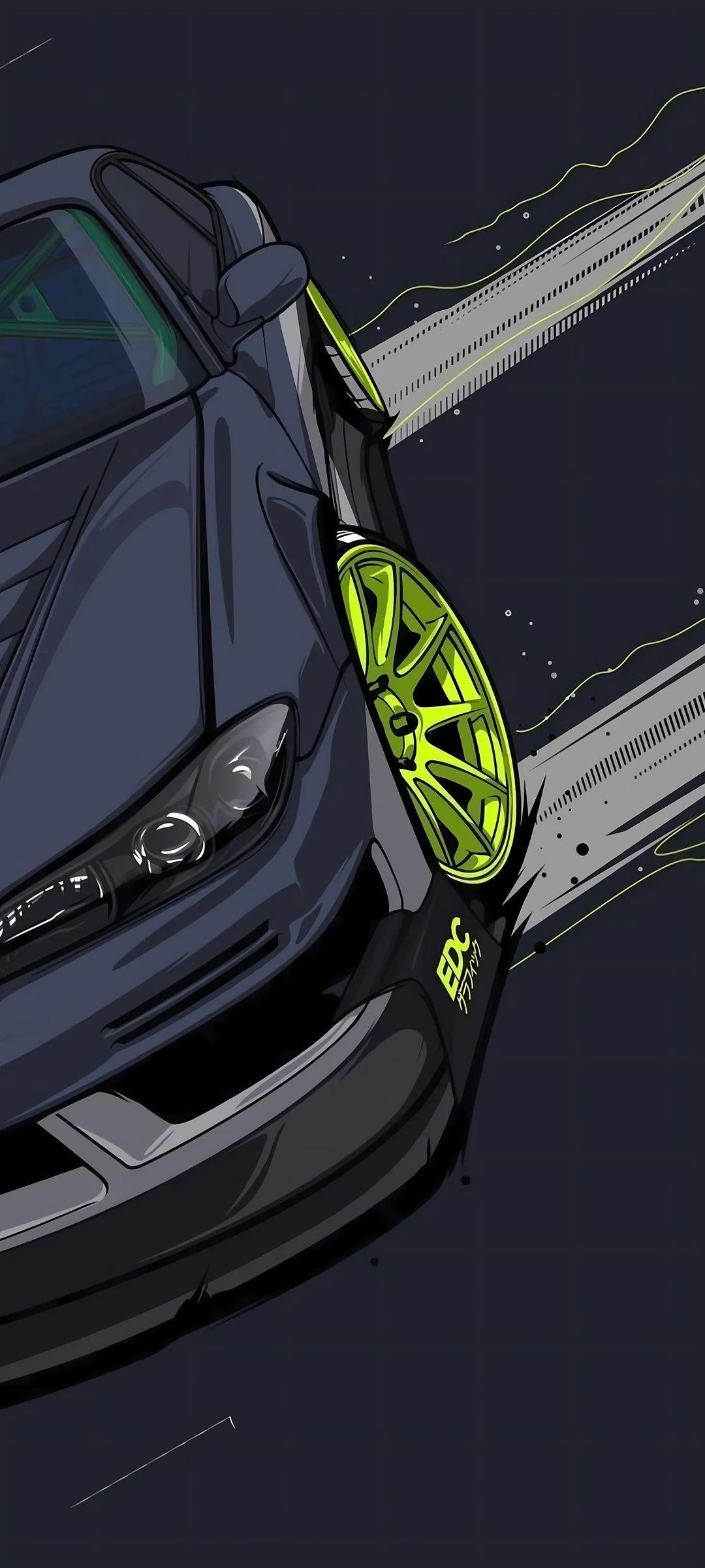 Drift Car- Acrylic Poster