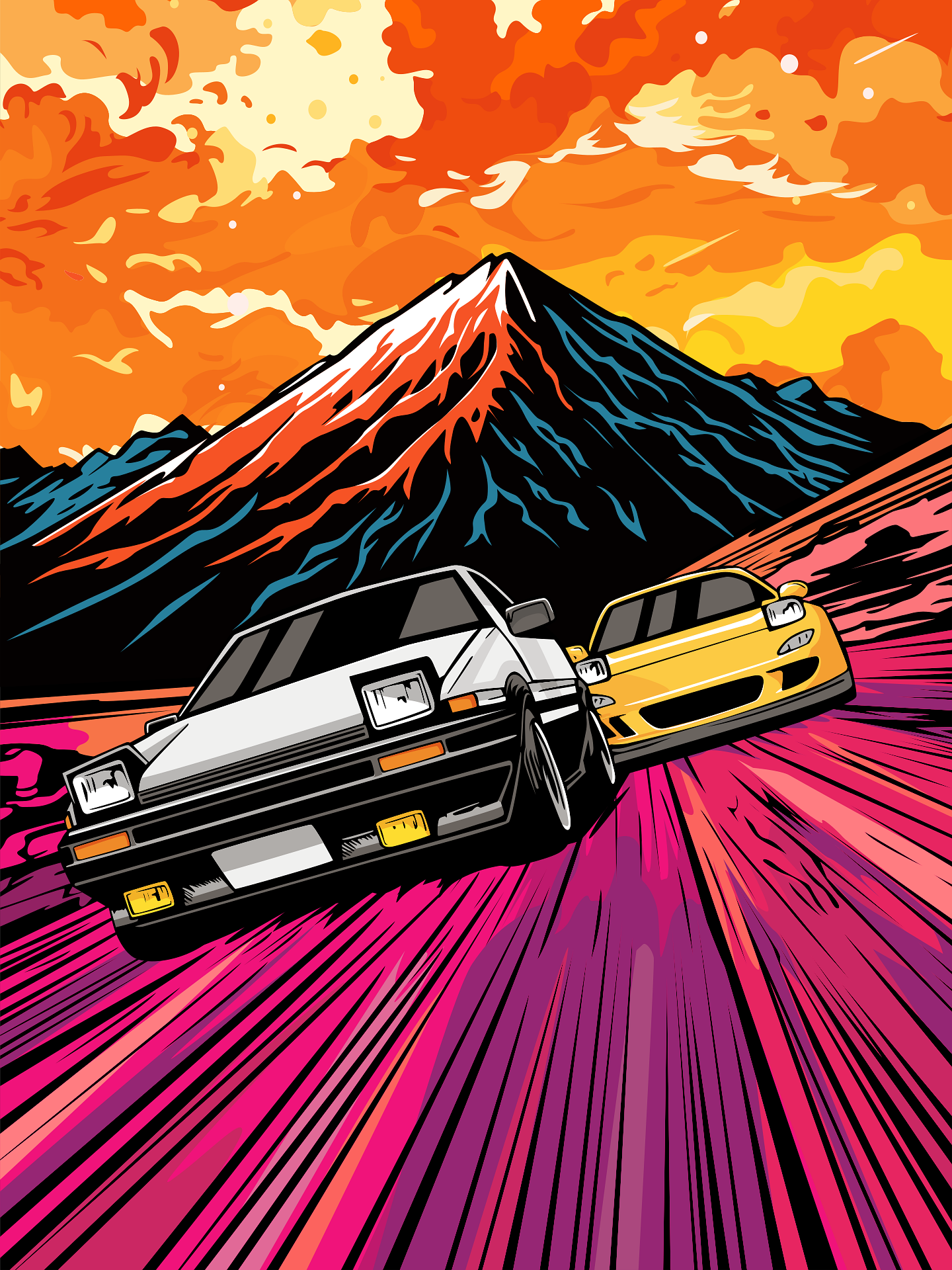Car pop art