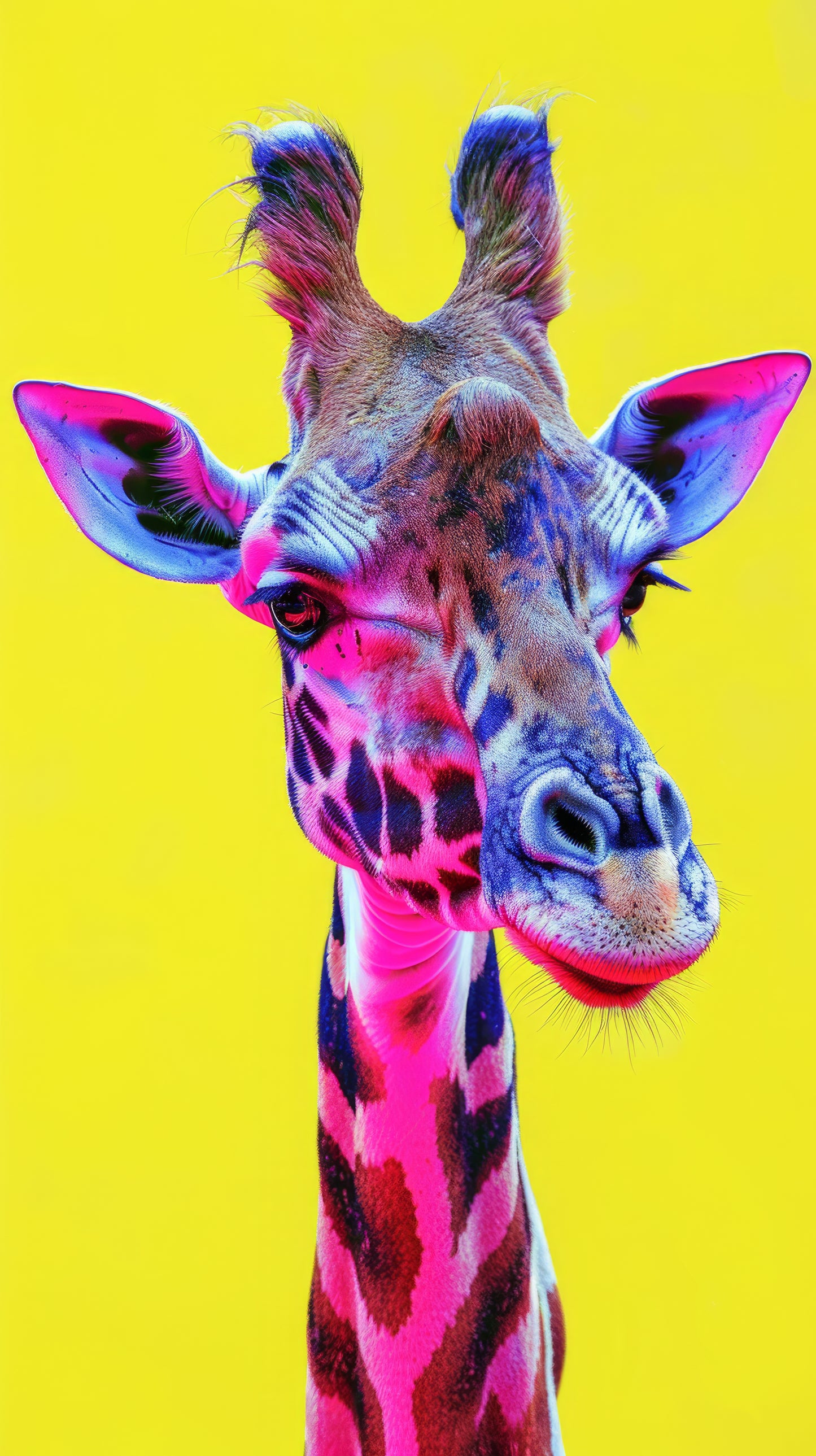 Neon Lights Giraffe