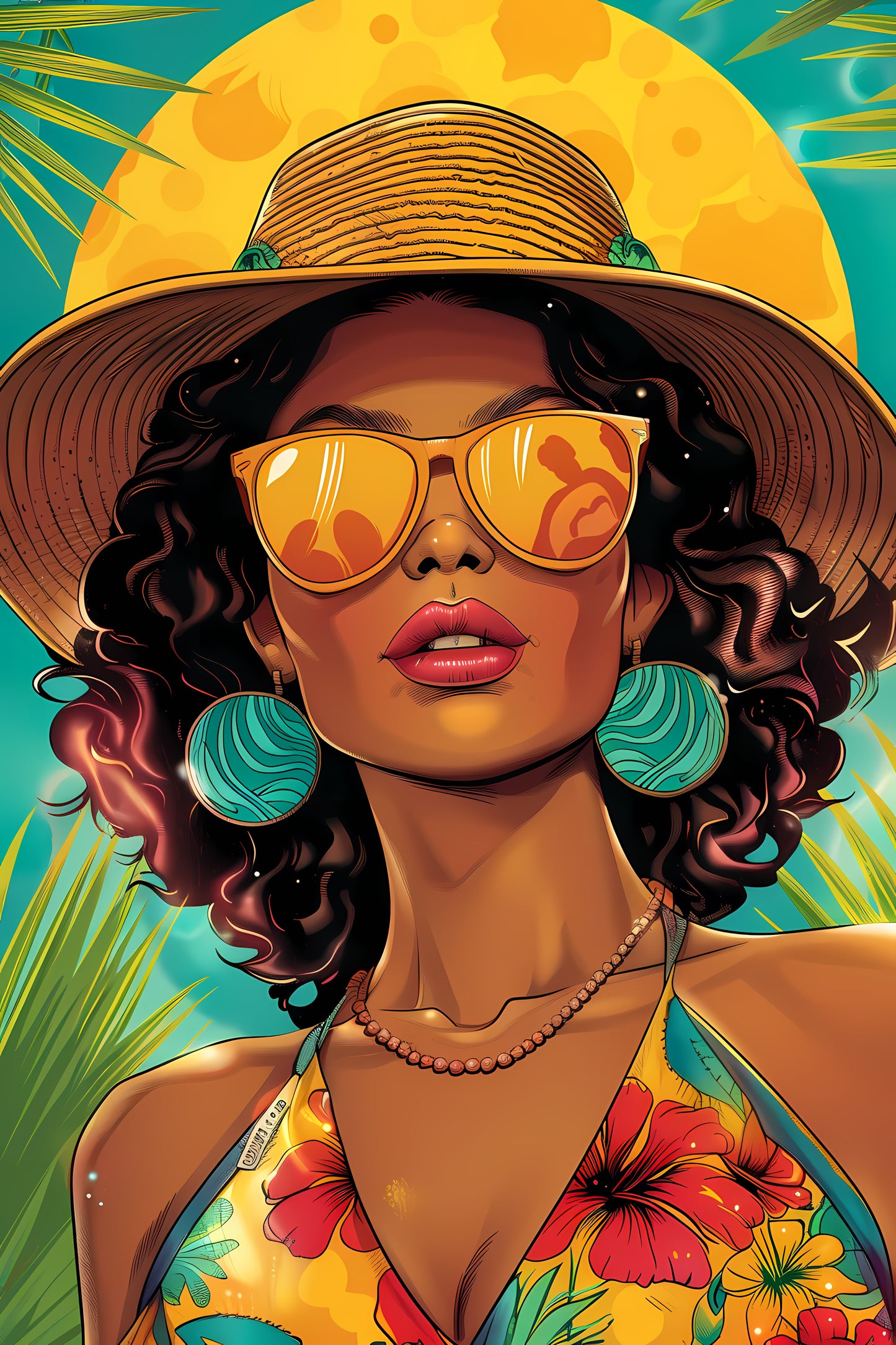 Tropical Diva – Retro Summer Vibes Poster