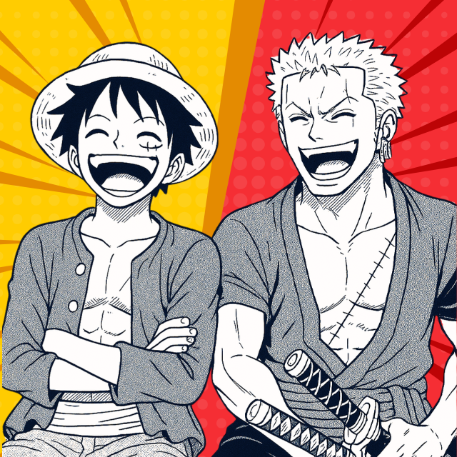 Luffy and Zoro Poster
