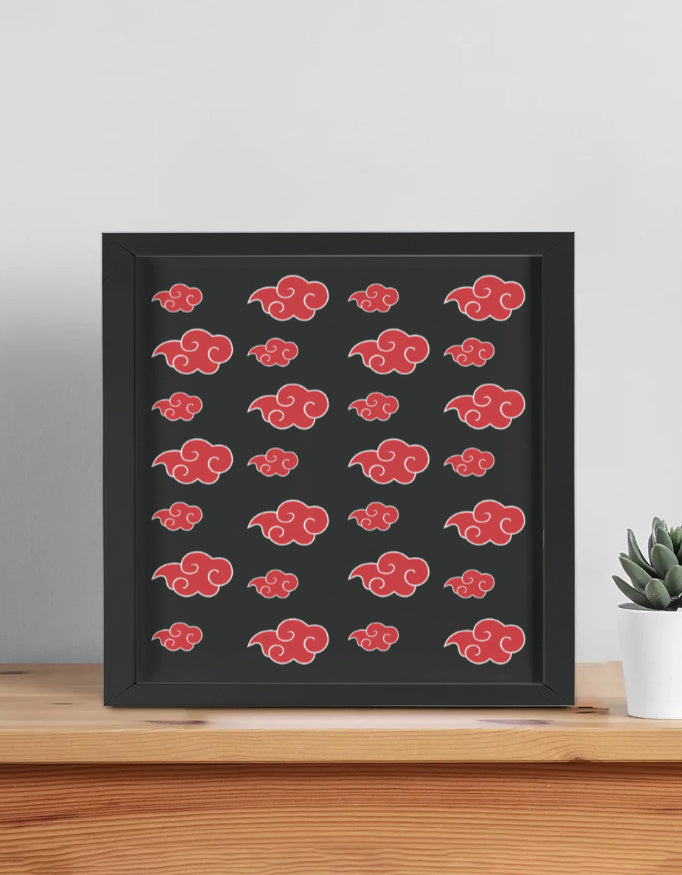 Naruto akatsuki red illustration cloud