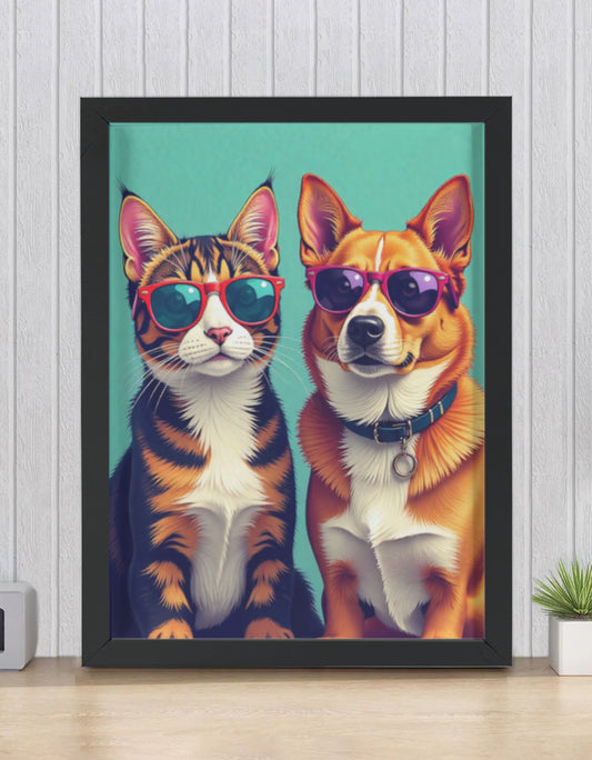Cat & Dog Chilling