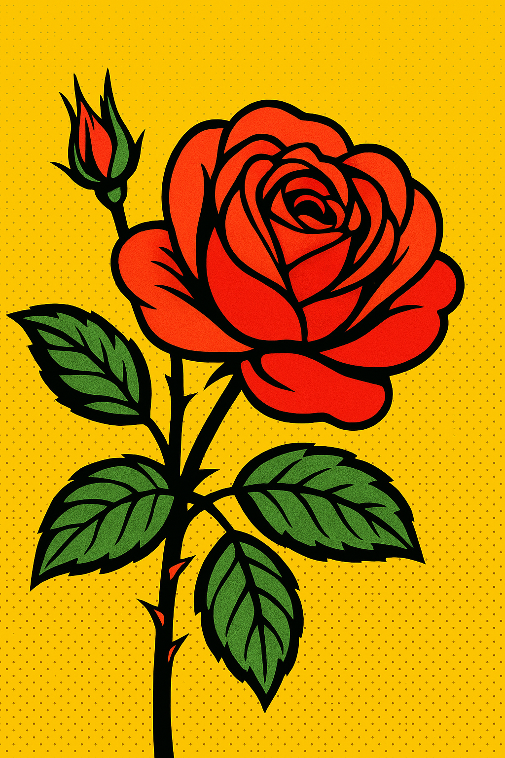 Red Rose Acrylic Poster