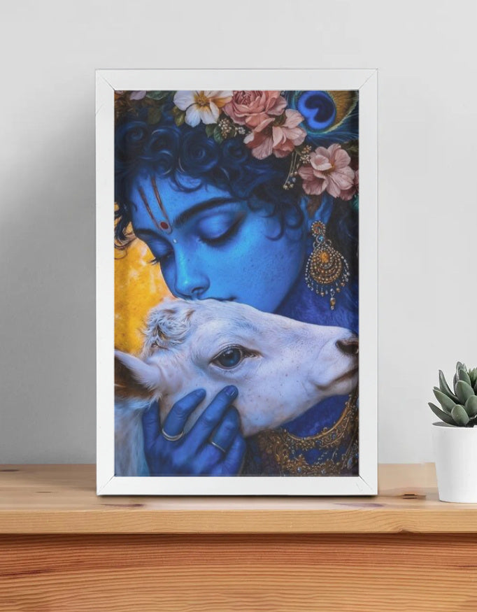 Krishna with Nandi