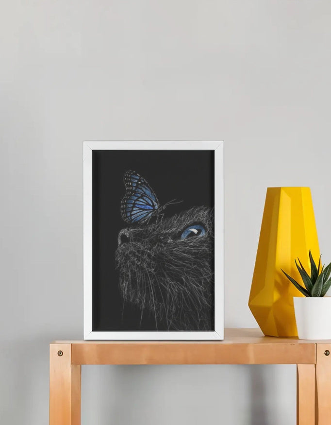 Cat with Butterfly