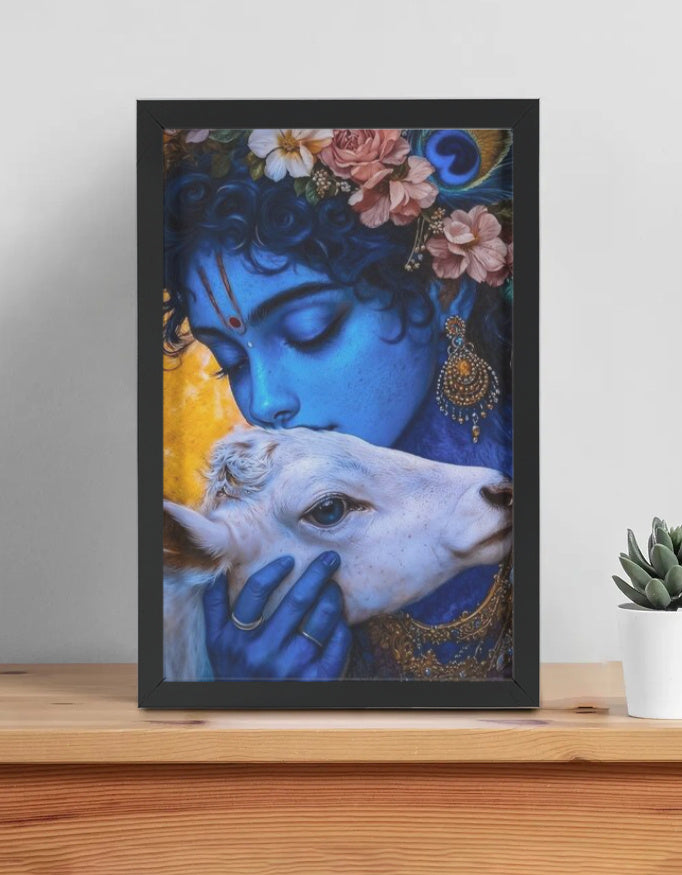 Krishna with Nandi