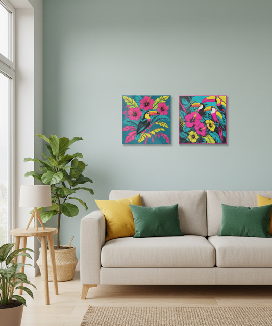 Tropical Acrylic Poster combo