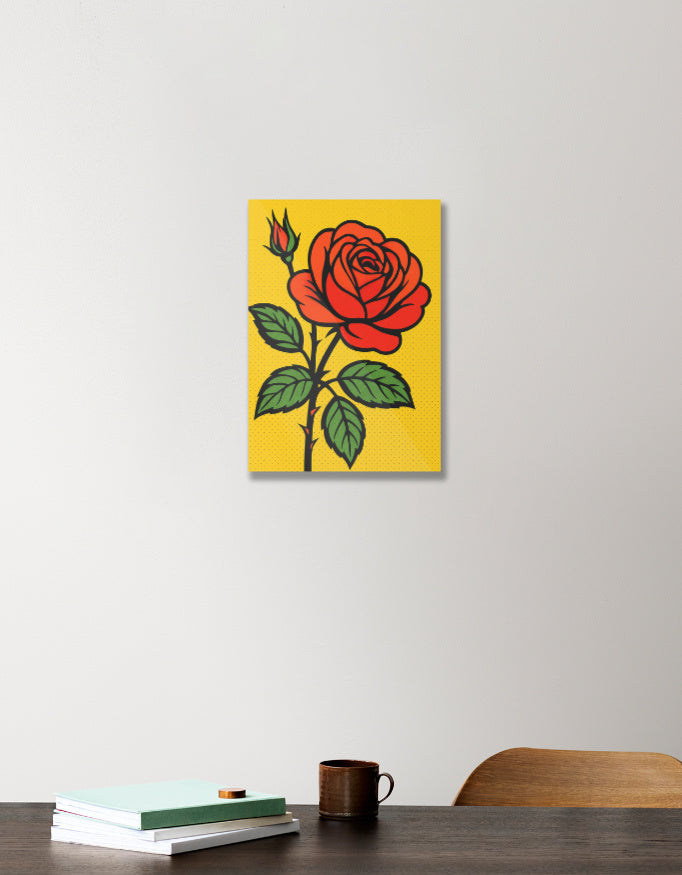 Red Rose Acrylic Poster