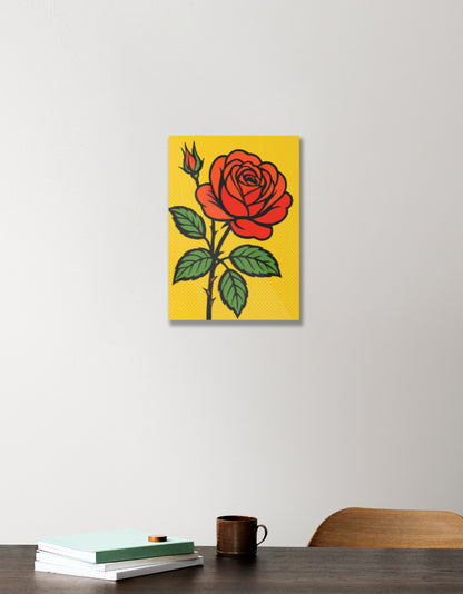 Red Rose Acrylic Poster