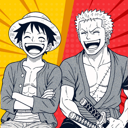 Luffy and Zoro Poster